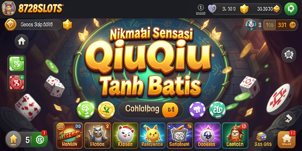 Tampilan menarik dari gameplay QiuQiu di 8728SLOTS.