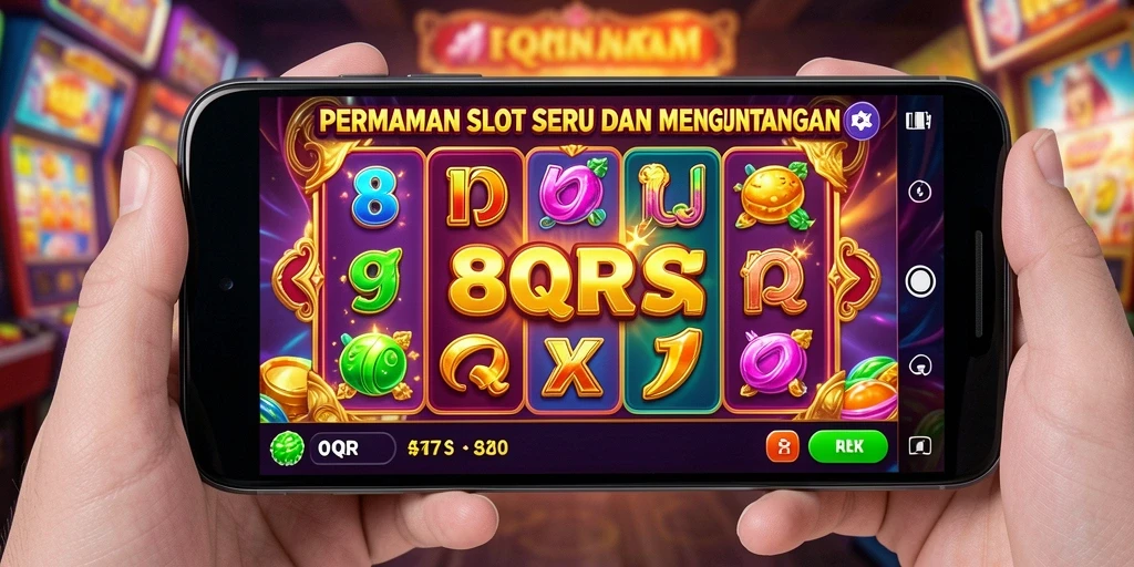 Screenshot gameplay 8QR menampilkan serunya permainan Slot.