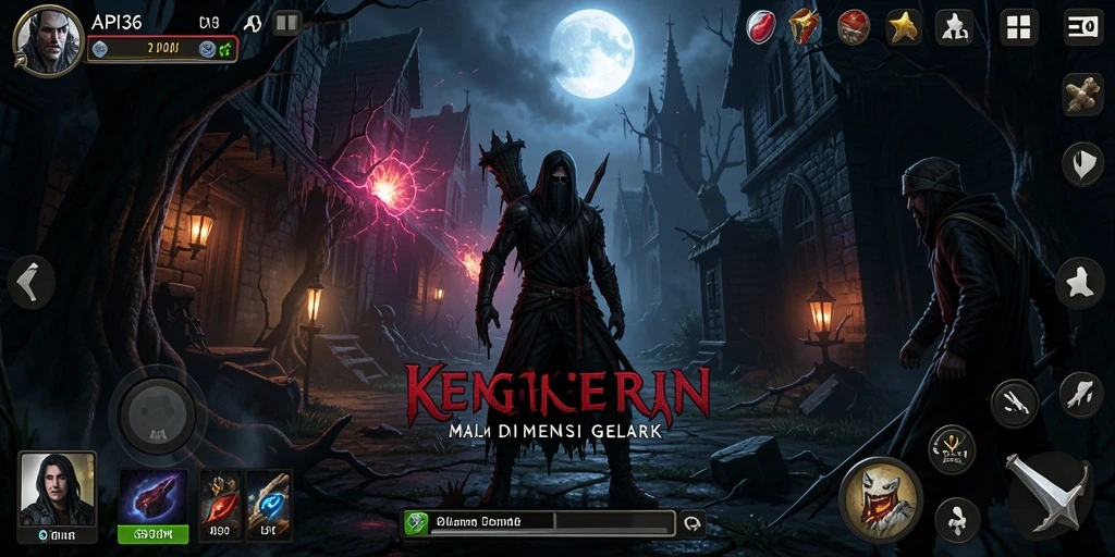Screenshot gameplay menakutkan dari API36 yang menunjukkan suasana Horror.