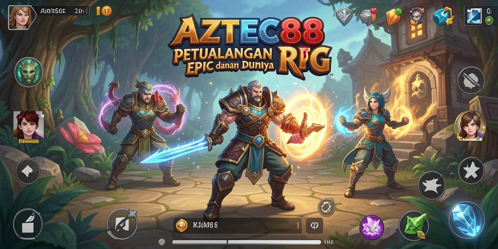 Tangkapan layar gameplay AZTEC88 menunjukkan aksi pertempuran yang mendebarkan.