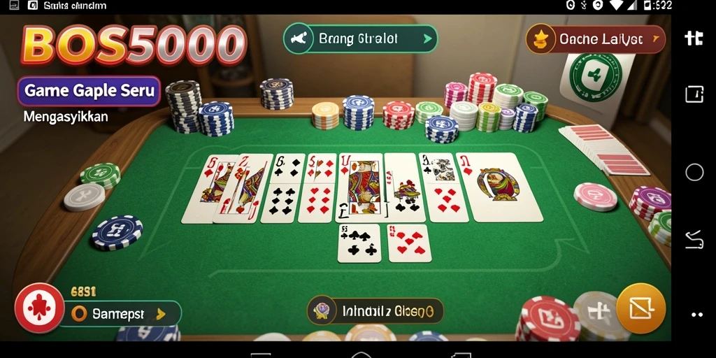 Tampilan gameplay seru dari BOS5000 yang menampilkan momen mendebarkan.