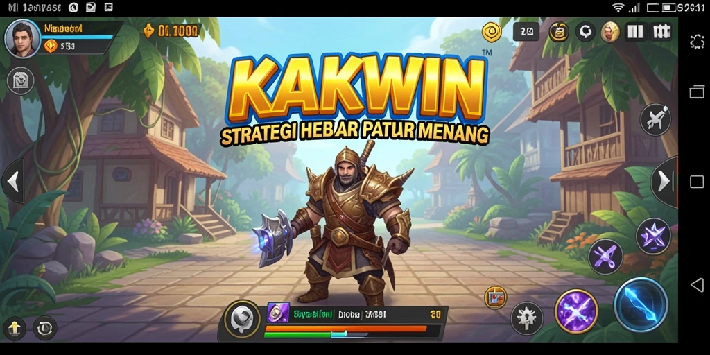 Screenshot KAKWIN menampilkan aksi strategis dan pertempuran intens.