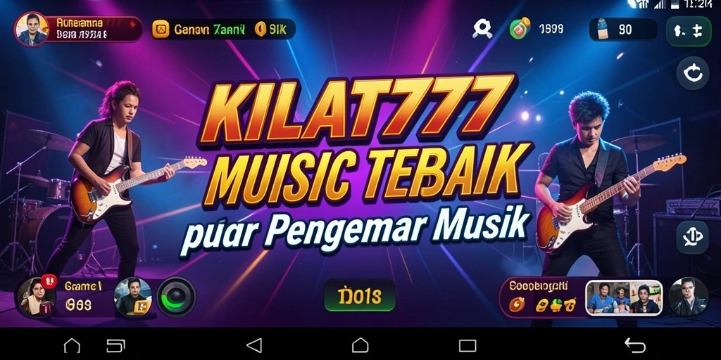 Tampilan gameplay KILAT777 dengan fitur musik interaktif.