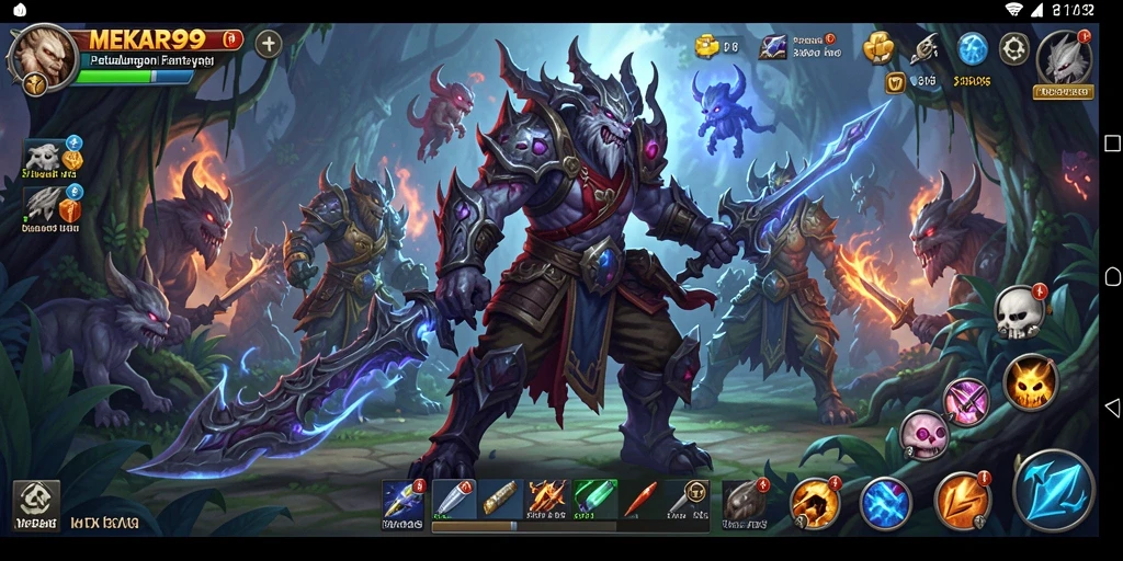 Tampilan gameplay seru dari MEKAR99 dengan aksi RPG yang mendebarkan.