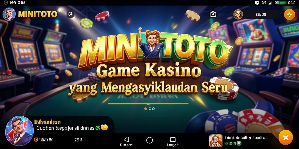 Tampilan gameplay seru dari MINITOTO dengan berbagai pilihan permainan kasino.