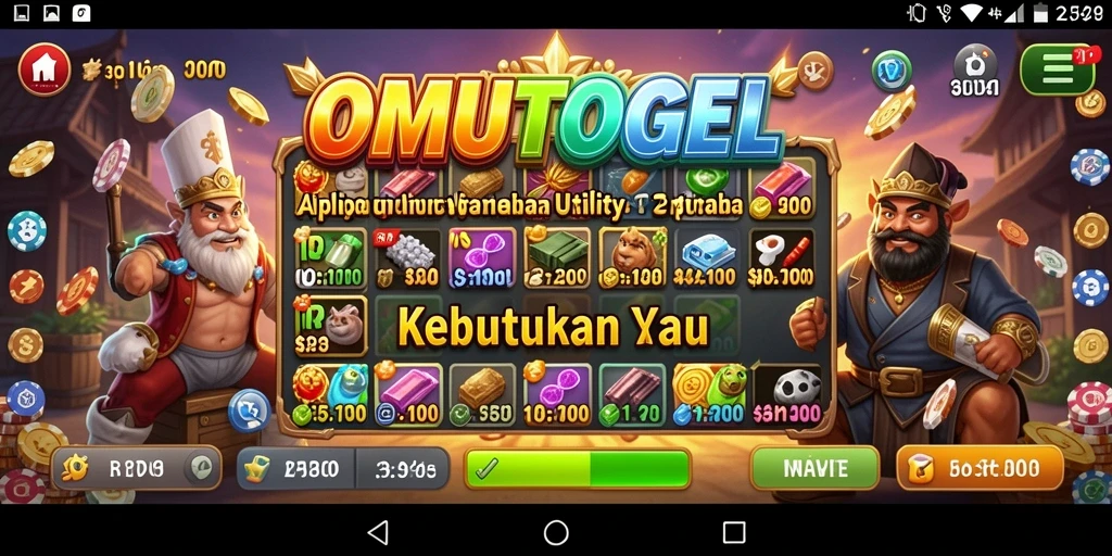 Tampilan antarmuka <strong>OMUTOGEL</strong> yang sederhana dan mudah digunakan.