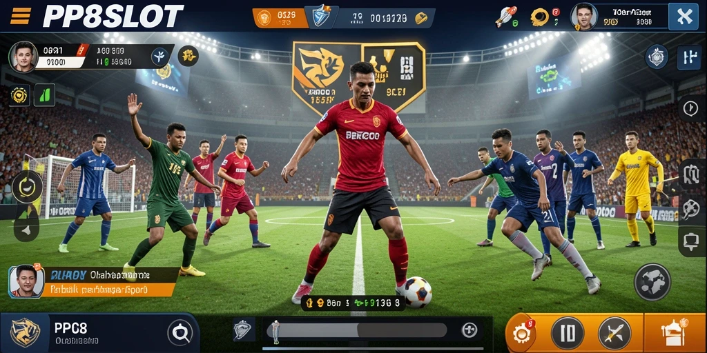 Tampilan gameplay PP8SLOT yang menegangkan dan penuh aksi olahraga.