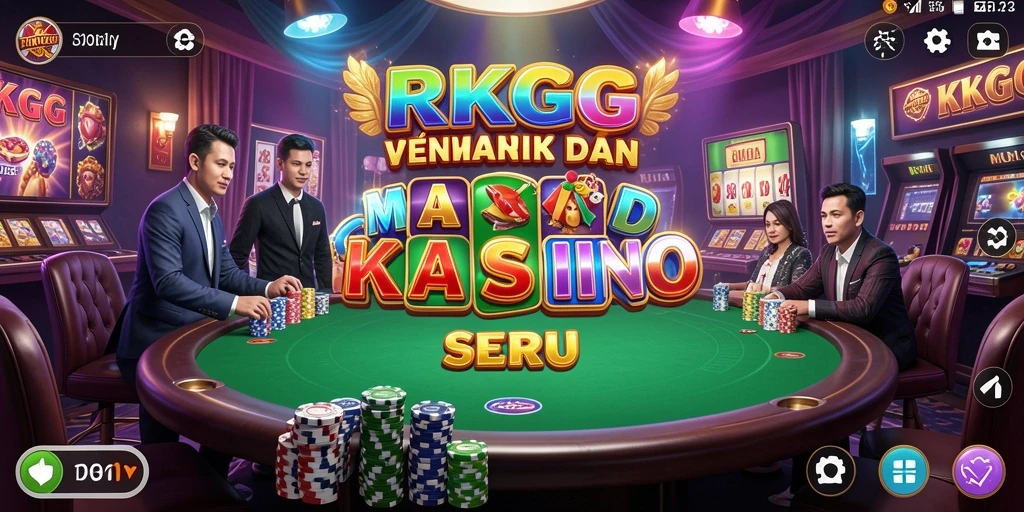 Tampilan gameplay Kasino di RKGG yang memukau.