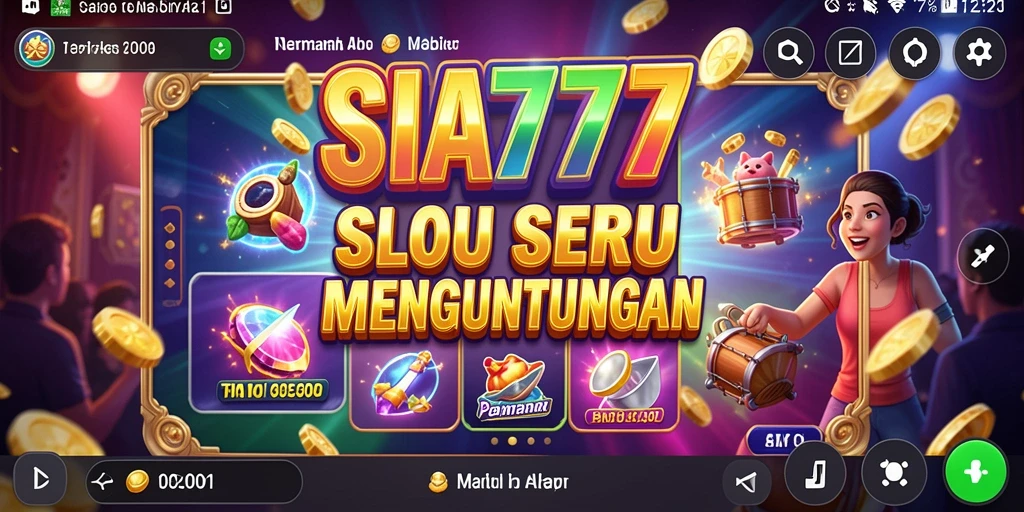 Tampilan gameplay SIA777 yang menarik dengan berbagai tema slot.