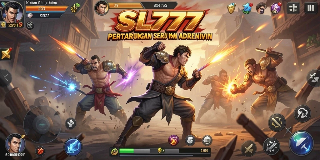 Gameplay SL777 menampilkan pertarungan yang mendebarkan dan grafis menawan.