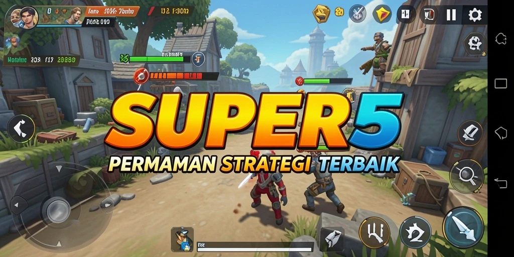 Screenshot utama SUPER5 menampilkan gameplay Strategy yang mendebarkan.