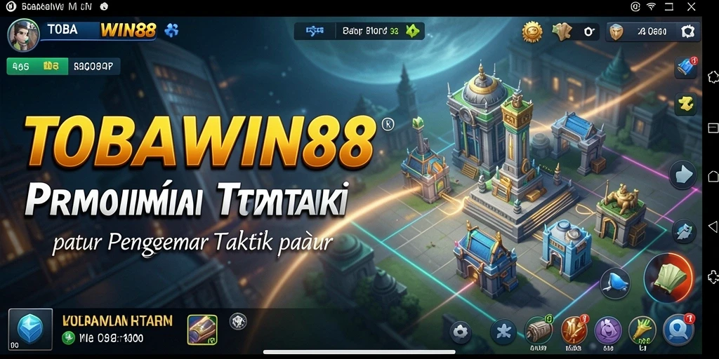 Screenshot gameplay TOBAWIN88 yang menampilkan pertempuran strategis.